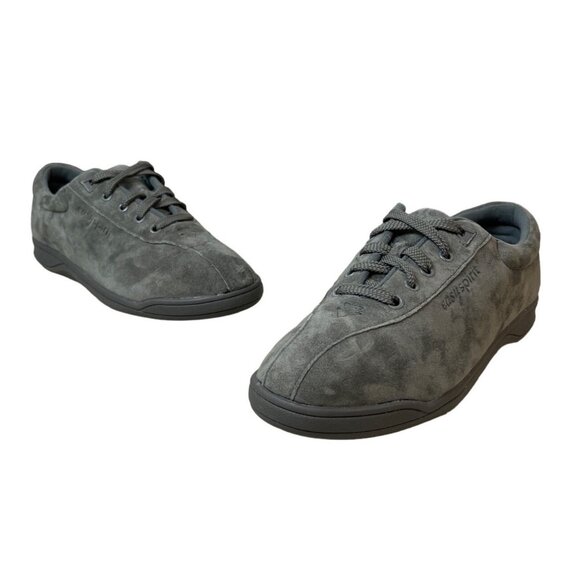Easy Spirit Women's Dark Grey Suade Leather Sneakers Sz 9B - Picture 1 of 11